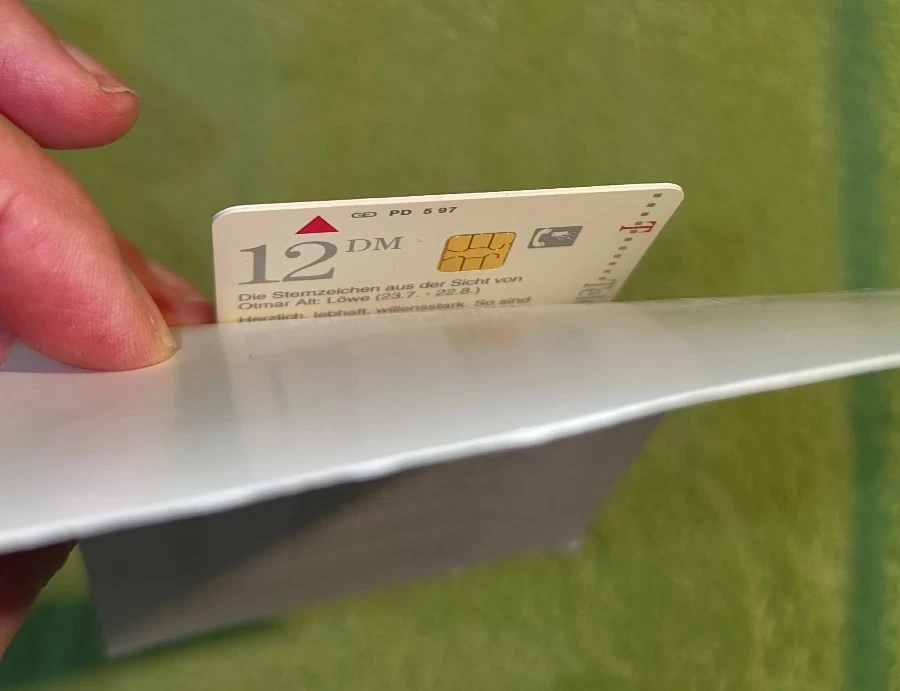 Telefonkarte neu 12DM Motiv vom Künstler Otmar Alt - Bild 3 von 3