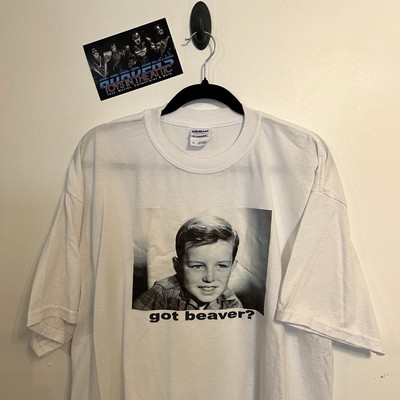 Got Beaver Leave It To Beaver Graphic Gildan White T Shirt Size XL (READ!)