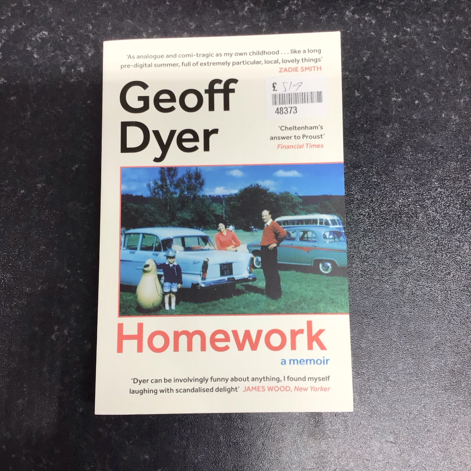 Homework A Memoir by Geoff Dyer (Paperback Book)