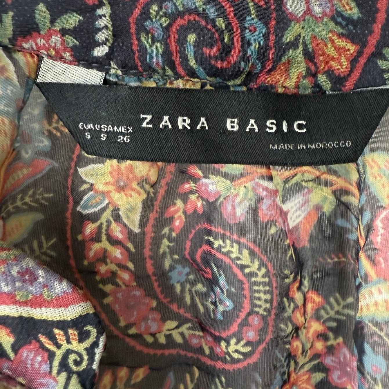 Zara Basic SILK Blouse size S - image 2