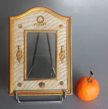 Louis XVI Style Photo Frame, Gold Brass Nap III Fram French Victorian