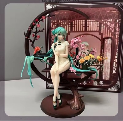 25cm Hatsune Miku In Cheongsam 1/7 Beautiful Girl Figure Model