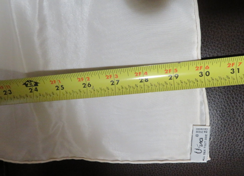 2 Vintage UENA All Silk Scarves RED WHITE - Picture 19 of 24