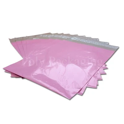 50 x PINK Mailing Bags 12x16"(305x406mm) Royal Mail SMALL PARCEL Posting Postal
