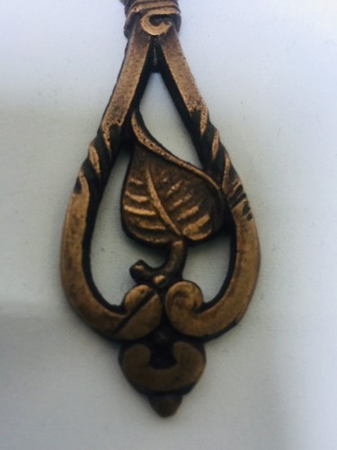 Par de apliques de bronce ligero Art Deco vintage - Imagen 10 de 11
