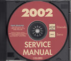 2002 Silverado Sierra Shop Manual Set Cd Chevy Pickup Truck Gmc Service Repair