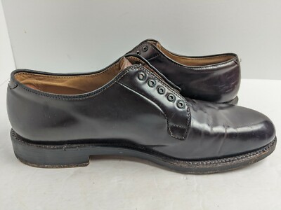 Shell Cordovan Plain Toe Blucher Shoe