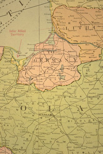 Antique Post War Poland Map Vintage 1920s Map of POLAND Post WWI Map Wall Art - Picture 9 of 10