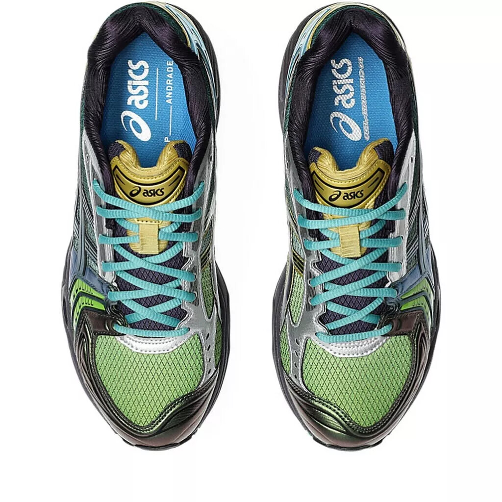 P. Andrade Asics Gel-Kayano 14 Green Gold Aqua Purple