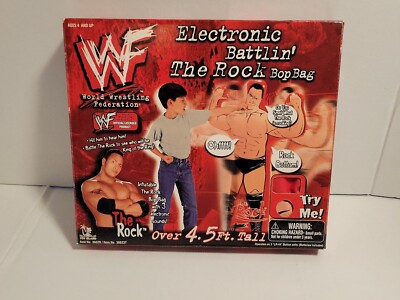 1999 - WWF - The Rock - Electronic Battlin Bop Bag - No