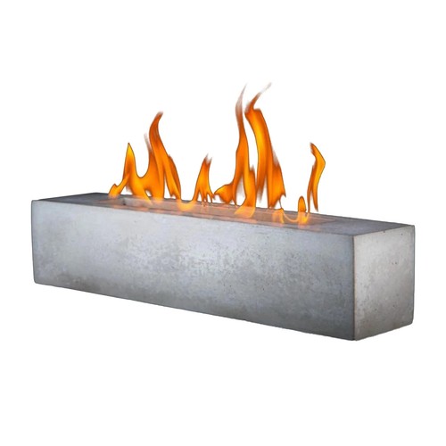 Colsen 18 Inch Rectangular Indoor Outdoor Concrete Tabletop Fire Pit (Used) - 第 1/1 張圖片