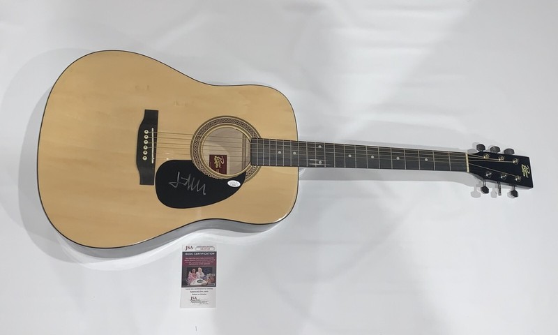 FATHER JOHN MISTY SIGNED NATURAL ACOUSTIC GUITAR AUTOGRAPHED JSA COA