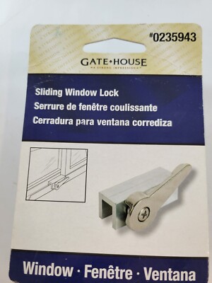 GATE•HOUSE SLIDING WINDOW LOCK, 0235943, MODEL U9824-L
