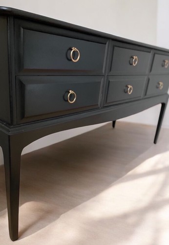 STAG Minstrel Console Dressing Table 6 Drawer Sideboard Desk - Picture 6 of 6