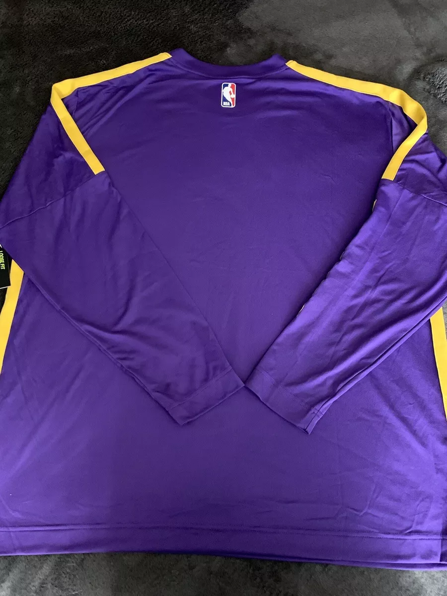 Lakers long sleeve sales shooting shirt