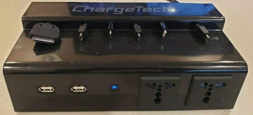ChargeTech Power Strip Charging Station CS6-BLK - 第 4/4 張圖片