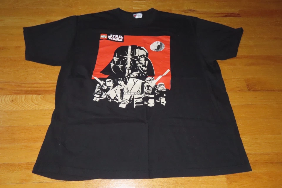 STAR WARS Built for LEGO (2XL) T-Shirt BUILDING BLOCKS Bricks DARTH VADER - Image 2 of 3