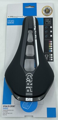 Shimano PRO Stealth Sport 142mm Black Road Saddle Cro-Mo Rails NEW IN PACKAGING