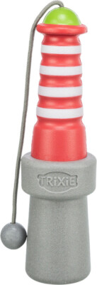 Trixie Hundespielzeug Aqua Toy Leuchtturm am Seil, Schwimmspielzeug I 26 cm