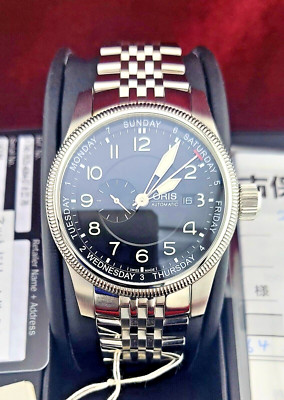 NIB Oris Big Crown Pointer Day Men's Swiss Watch w/ Warranty MSRP $1850 Ref:7629