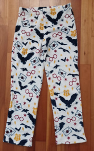 ⚡️Women's S 4-6 Harry Potter Fuzzy Icon Lounge Pants PJ Pajama White