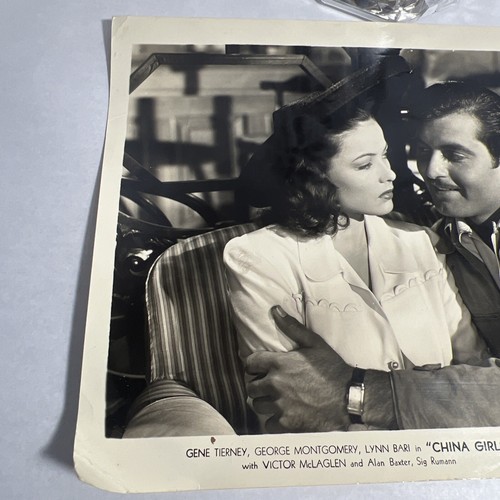 Foto promocional de película de 8x10 de China Girl 1942 Gene Tierney George Montgomery - Imagen 3 de 19