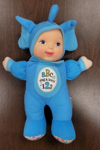 Lot of 2 - Baby's First Sing and Learn ABCs & 123s - Baby Giraffe Elephant Doll - Picture 8 of 13