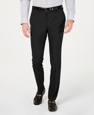  198 BOSS Men's Dark Gray H Genius Slim Fit Suit Pants 40W yoc2424
