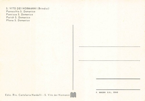 23-36A) S VITO DEI NORMANNI PARROCCHIA S DOMENICO BRINDISI - Picture 2 of 2