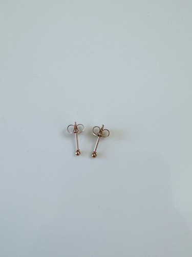 1 Pair Titanium Plated Tiny Small Mini Ball Ear Earring Studs Piercing Earrings - Picture 18 of 18