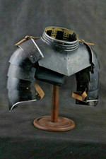 Medieval Gorget With Pauldrons  Blackened Gorget And Shoulder Armor Best gift