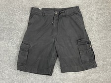 Levis Shorts Mens 42 Black Cargo Outdoors Casual Work Wear Heavyweight N26