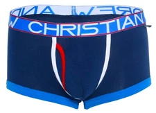 Andrew Christian Fly Tagless Boxer w/Almost Naked: Navy: 92188 - Large & X-Large