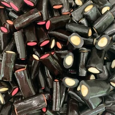 Gustaf's Cream Rock Premium Black Licorice Rockies Filled Center Bulk By Weight