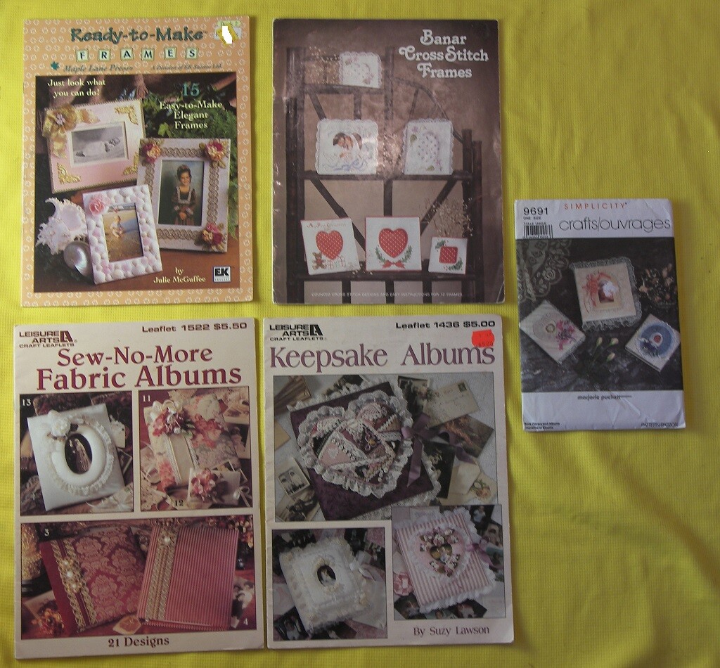 LOT Making Albums Picture Frames Wedding Birth Anniversary Scrapbook Simplicity
