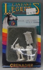 1992 vintage Grenadier ORC COMMAND Fantasy Legends role playing game minitaures