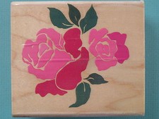 Classic Rose Blossoms, Bold POSH IMPRESSIONS Rubber Stamp