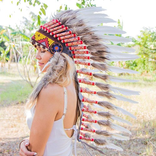 Novum Crafts Feather Headdress | Native American Indian Inspired | Choose... - Picture 6 of 39