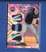 2018 Panini Elite Extra Edition Triple Materials Purple #TM-JS Jesus Sanchez /25