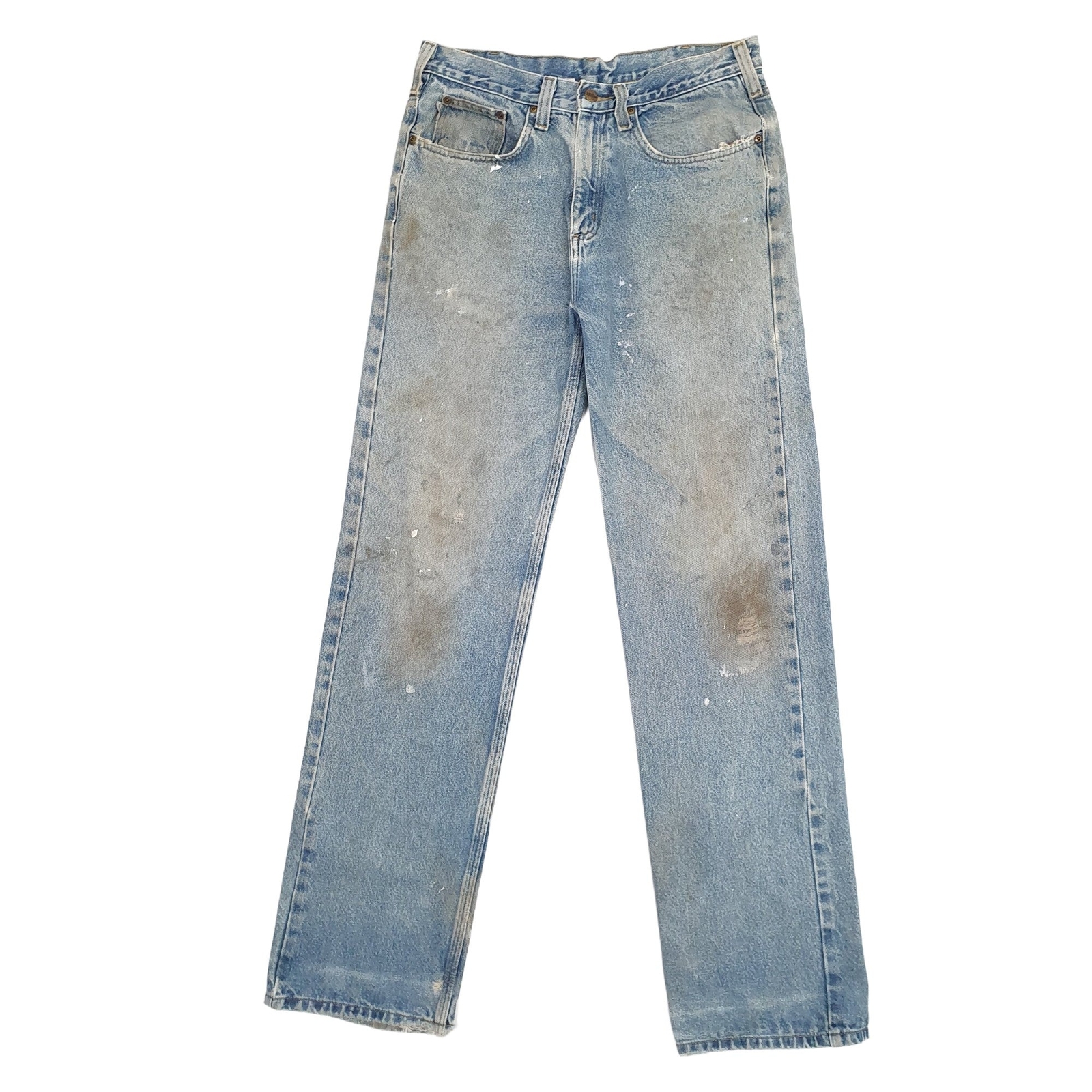 CARHARTT Carpenter Jeans Regular Fit Blue Denim Trousers Mens W32 L34 image 2