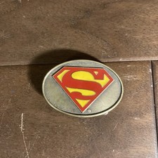 Vintage Oval Superman Belt Buckle National Periodical Publications Lee Co. L-46