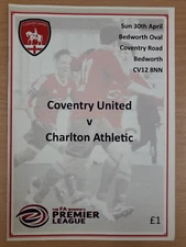 Coventry United Ladies v Charlton Athletic Women - FAWPL - 30.04.2016