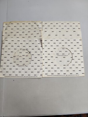 45 RPM 7'' RECORD SLEEVES CO. SLEEVE 6 PACK SEE PHOTOS - MCA (SLV42-8) 