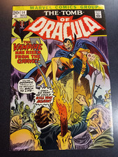 Tomb of Dracula #14 VF+ Condition Marvel Comic Book First Print