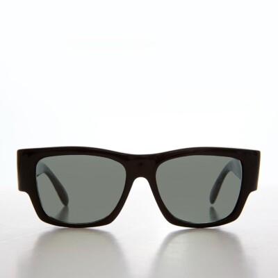 Mod Beatnik Square Vintage Sunglass Black - Picasso