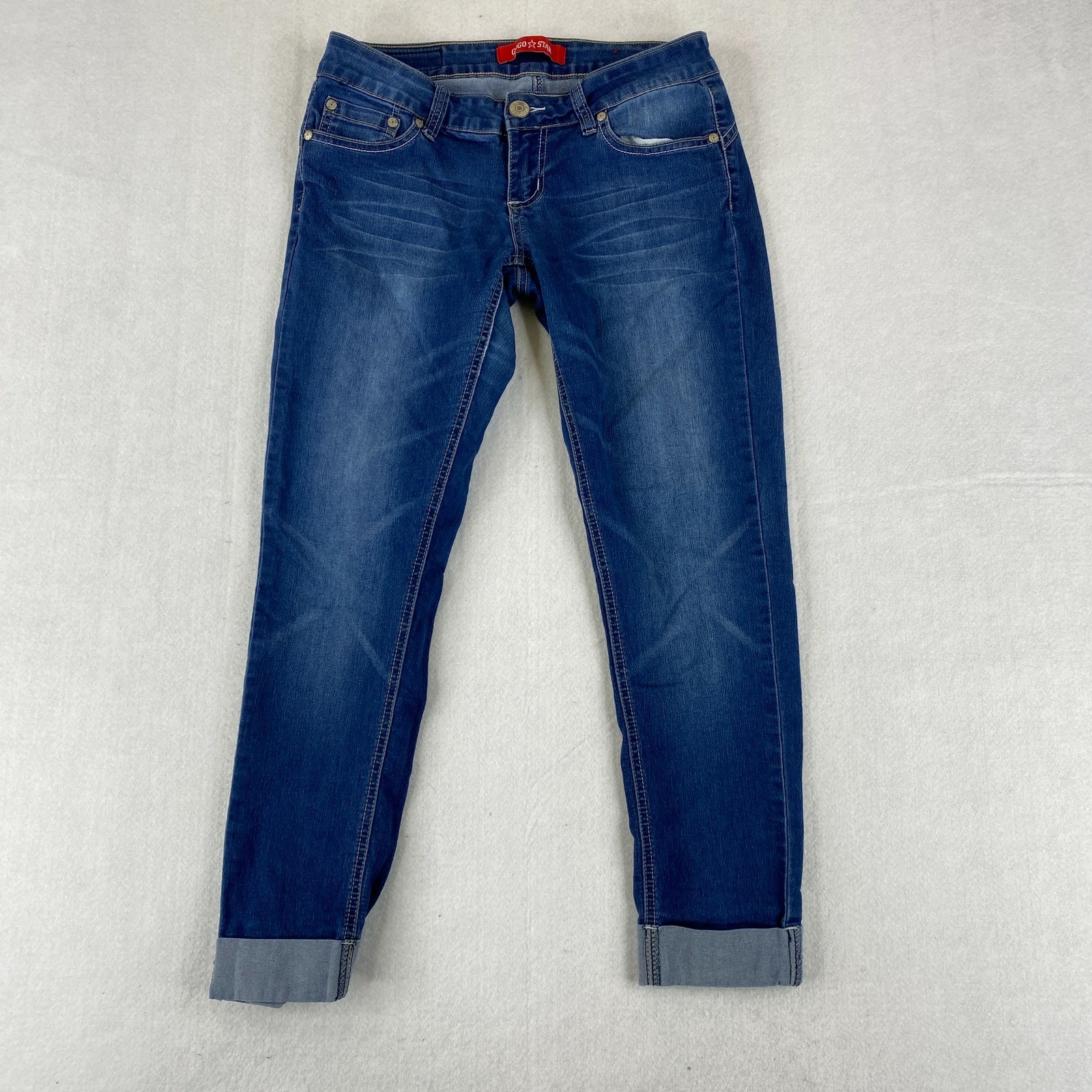 Gogo Star Cropped Denim Jeans Women's 
