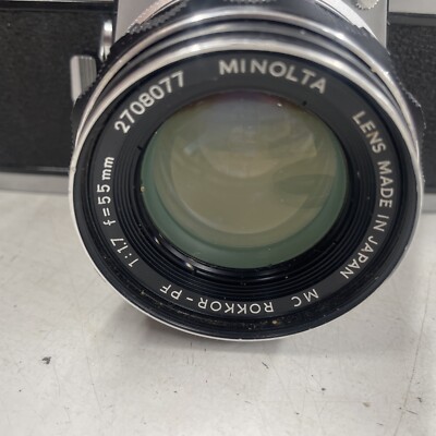 Minolta SRT-101 35mm SLR Film Camera with 55mm F1.4 MC Rokkor PF