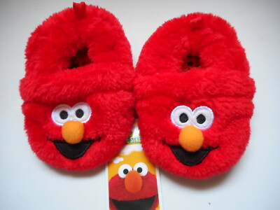 Sesame Street Elmo Character Licensed Plush Slippers (Infant Boys)