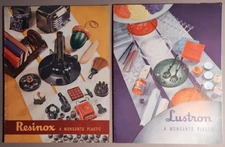 1940s Monsanto Chemical Co. Resinox & Lustron Plastics Catalogs Brochures B5-25