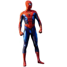 Cool Ultimate Spider-Man Jumpsuit Costume Bodysuit Cosplay Halloween Props Adult